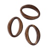 Picture of Acrylic Connectors Oval Coffee 29mm x 21mm, 50 PCs