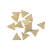 銅 チャームスタンピングタグ 三角形 ナチュラル メッキなし メッキなし 15mm x 13mm、 50 個 の画像