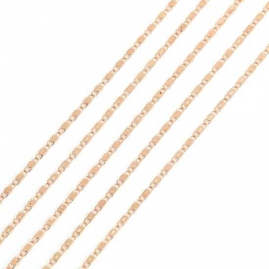 Immagine di Ottone Catena a Spirale Accessori Oro Placcato 5x2mm, 5 M                                                                                                                                                                                                     