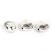 Picture of Zinc Based Alloy Spacer Beads Heart Antique Silver 9mm x 7mm, Hole: Approx 1.1mm, 50 PCs