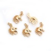Picture of Zinc Based Alloy Charms Horse Gold Plated 25mm(1") x 15mm( 5/8"), 10 PCs