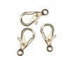 Picture of Zinc Based Alloy Lobster Clasp Findings Gold Plated 28mm x 15mm, 15 PCs
