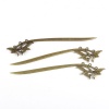 Picture of Bookmark Flower Antique Bronze 15.5cm(6 1/8") x 2.9cm(1/8"), 3 PCs