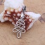 Immagine di 304 Acciaio Inossidabile Ciondoli Albero di Natale Tono Argento 42mm x 16mm, 1 Pz