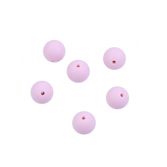 Immagine di Separatori Perline Tondo Rosa Circa 15mm Dia, Foro: Circa 1.6mm, 10 Pz