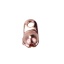 Imagen de Hierro Calottes End Crimps Clamshell Oro Rosa (Apta Cadena: 2.4mm) 6mm x 5mm, 300 Unidades