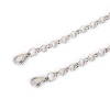 Picture of 304 Stainless Steel Lobster Clasp Rolo Chain Bracelets Silver Tone 19.3cm(7 5/8") long, 1 Piece