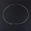 Image de Collier Tour de Cou en 304 Acier Inoxydable Argent Mat 40cm Long, 1 Pièce