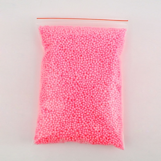 Picture of Foam DIY Tools For Slime Ball Pink 3.5mm( 1/8") Dia. - 2.5mm( 1/8") Dia., 1 Packet (Approx 15000-20000 PCs/Packet)