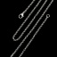Изображение Ожерелья из Цепочек Посеребренный, Цепочки Ролло 2.5мм, 53см длина, 1 Пакет （ 12 ШТ/Пачка)