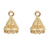 Picture of Zinc Based Alloy Jhumka Jhumki Charms Gold Plated (Can Hold ss5 Pointed Back Rhinestone) 17mm( 5/8") x 12mm( 4/8"), 10 PCs