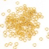 Picture of 0.6mm Iron Based Alloy Opened Jump Rings Findings Round Gold Plated 3mm Dia, 5000 PCs