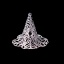 Immagine di Ottone Coppette Copriperla Fiore di gloria di mattina Argento Placcato (Addetti 18mm Perline) 28mm x 24mm, 10 Pz