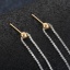 Immagine di Ottone Orecchini a Perno Tappi di Orecchini Tondo Oro Placcato Con Silicone Regolabile in Nucleo 16mm x 4mm, Diametro Filo: (21 misura), 2 Pz