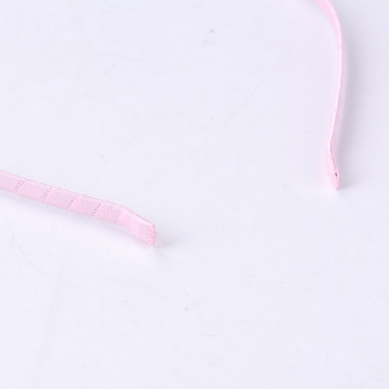 Picture of Iron Based Alloy Headband Pink Fabric Covered 38cm, 2 PCs