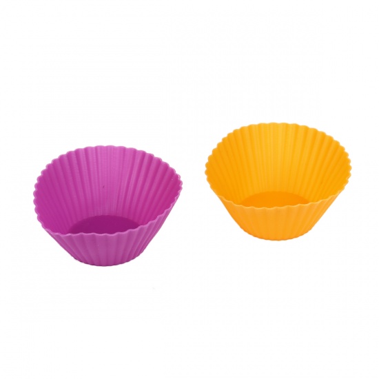 Picture of Silicone Resin Jewelry Tools Muffin Cup At Random 7.5cm(3"), 1 Piece