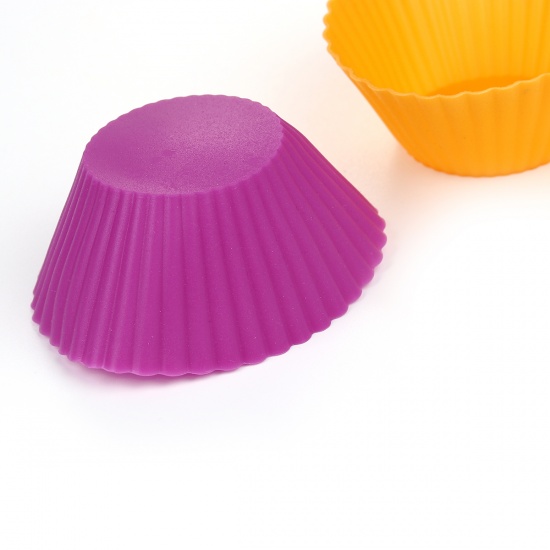 Image de Outil de Moule en Silicone Coupe Muffin Couleur au Hasard 7.5cm, 1 Pièce