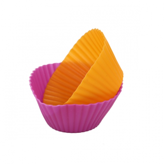 Image de Outil de Moule en Silicone Coupe Muffin Couleur au Hasard 7.5cm, 1 Pièce