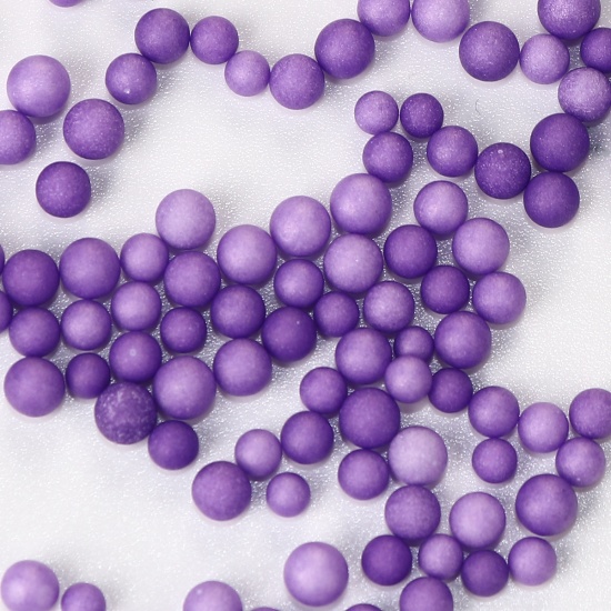 Picture of Foam DIY Tools For Slime Ball Purple 3.5mm( 1/8") - 2.5mm( 1/8"), 1 Packet (Approx 15000-20000PCs/Packet)
