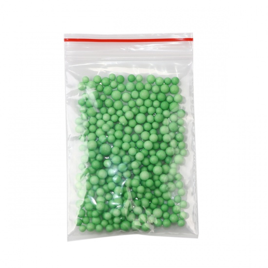 Picture of Foam DIY Tools For Slime Ball Green 3.5mm( 1/8") - 2.5mm( 1/8"), 1 Packet (Approx 15000-20000PCs/Packet)