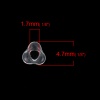 Immagine di (Japan Importazione) Vetro Seme Triangolare Perline Trasparente Come 4.7mmx 4.4mm, Foro: Circa 1.7mm x1.5mm, 10 Grammi (Circa 11 Pz / Grammo)