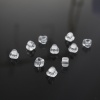 Picture of (Japan Import) Glass Triangle Seed Beads Transparent Clear About 4.7mm x 4.4mm, Hole: Approx 1.7mm x 1.5mm, 10 Grams (Approx 11 PCs/Gram)