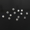 Image de (Japon Importation) Perles de Rocailles Carrées en Verre Transparent Argent Ligné Env. 1.8mm x 1.8mm, Trou: env. 0.4mm, 10 Grammes (Env. 75 Pcs/Gramme)