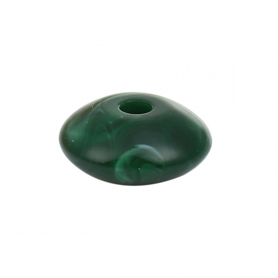 Picture of Acrylic Beads Round At Random Ink Spot About 13mm Dia, Hole: Approx 2.5mm, 50 PCs