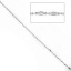 Immagine di Ottone Catena di Altri Stili Accessori Foglia Tono Argento 11x4mm, 1 M