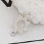 Picture of Brass Connectors Flower Silver Tone 14mm( 4/8") x 10mm( 3/8"), 30 PCs