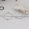 Picture of Aluminum Alloy Connectors Circle Ring Silver 31mm x 25mm, 2 PCs