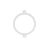 Picture of Aluminum Alloy Connectors Circle Ring Silver 31mm x 25mm, 2 PCs