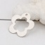 Imagen de Latón Colgantes Charms Flor Tono de Plata 16mm x 16mm, 20 Unidades