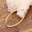 Immagine di Ottone Connettore Ovale Vero Oro Placcato 26mmx 16mm, 10 Pz