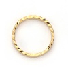 Picture of 2mm Copper Closed Soldered Jump Rings Findings Circle Ring 18K Real Gold Plated 14mm( 4/8") Dia., 10 PCs