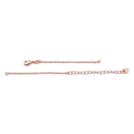 Picture of Iron Based Alloy Bracelets Rose Gold 8cm(3 1/8") long 7cm(2 6/8") long, 2 Sets