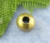 Bild von Eisen(Legierung) Zwischenperlen Spacer Perlen Rund Bronzefarbe ca. 4mm D., Loch:ca. 1.7mm, 500 Stück