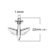 Picture of Zinc Based Alloy Travel Charms Airplane Antique Silver 22mm( 7/8") x 20mm( 6/8"), 50 PCs