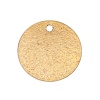 Picture of Brass Charms Round Disc Gold Plated Sparkledust 14mm( 4/8") Dia, 10 PCs