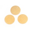 Immagine di Ottone Charms Tondo Oro Placcato Polvere di Stelle 25mm Dia., 10 Pz