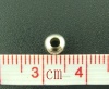 Picture of Alloy Spacer Beads Ball Silver Tone About 5mm Dia, Hole:Approx 1.8mm, 300 PCs