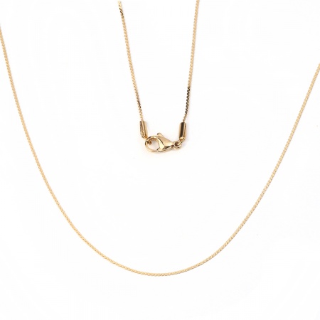 1 Piece Vacuum Plating 304 Stainless Steel Link Chain Necklace For DIY Jewelry Making S-shape Gold Plated 50.5cm(19 7/8") long, Chain Size: 1mm