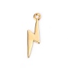 Picture of Zinc Based Alloy Weather Collection Charms Lightning Gold Plated 29mm(1 1/8") x 8mm( 3/8"), 20 PCs