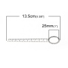 Immagine di Lega di Zinco Segnalibro Righello Argento Antico Ovale Basi per Cabochon (Adatto 25mmx18mm) 13.5cm x 2.3cm, 5 Pz