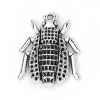 Picture of Zinc Based Alloy Charms Insect Animal Antique Silver 24mm(1") x 20mm( 6/8"), 30 PCs