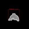 Изображение Силикон Модель для эпоксидной смолы Дельфин Белый 56мм x 40мм, 2 ШТ