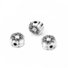 Picture of Zinc Based Alloy Spacer Beads Flower Antique Silver About 6mm Dia, Hole: Approx 1.1mm, 200 PCs