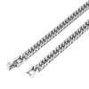 Image de Bracelets en 304 Acier Inoxydable Chaîne Maille Cheval Argent Mat 22cm Long, 1 Pièce