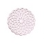 Bild von Messing Embellishments Cabochons Hell Rosegold Rund Blumen 15mm x 15mm, 10 Stück