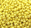 Picture of Brass Seed Beads Round Gold Plated Sparkledust About 3mm( 1/8") Dia, Hole: Approx 1mm, 400 PCs